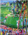 Leroy Neiman Ryder Cup detail painting